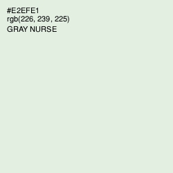 #E2EFE1 - Gray Nurse Color Image